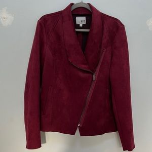 KUT FROM THE KLOTH Faux Suede Moto Jacket